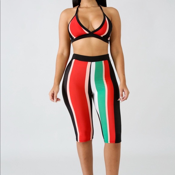 Pants - 2 Piece stripe set.